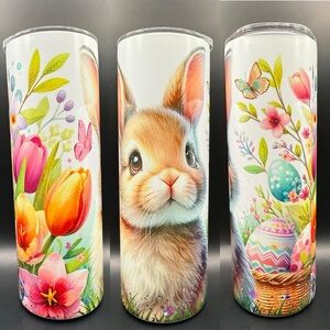 Floral Bunny Tumbler